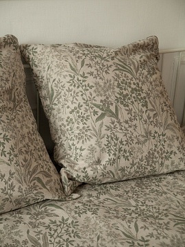 Льняная наволочка квадратная Мильфлёр