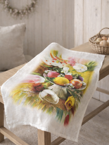 Полотенце льняное Пасхальный завтрак