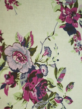 ОСТАТОК меньше метра Ткань льняная Венецианская роза