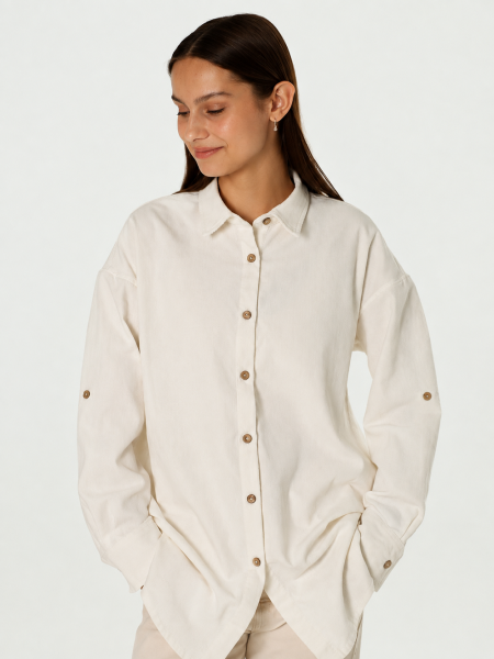 Рубашка velvet Celine white