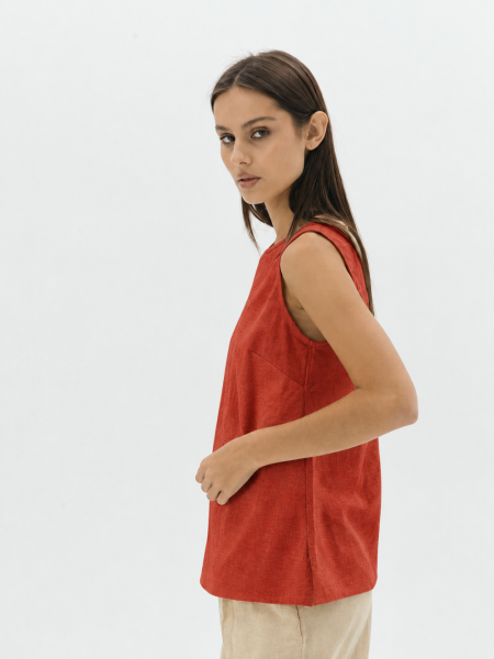 Топ Elle limited terracotta