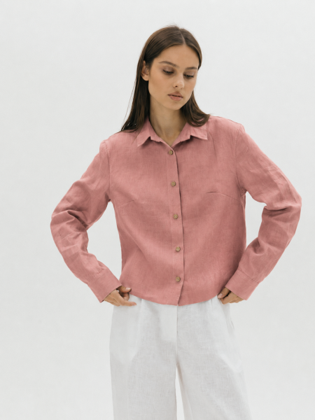 Рубашка flannel Vivid dusty rose 