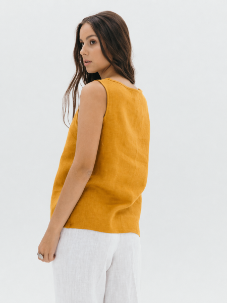 Топ Elle limited mustard