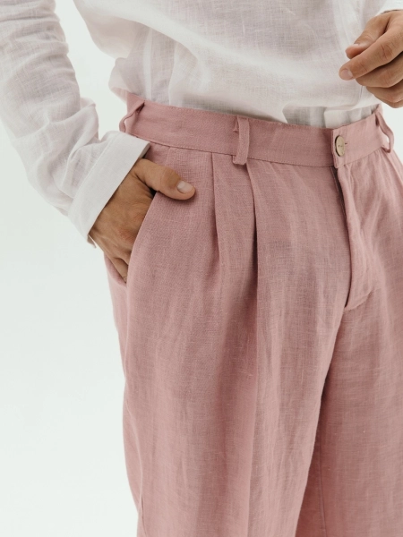 Брюки Wide dusty rose