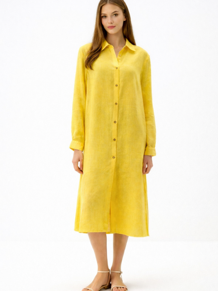Платье-рубашка Fresh limited yellow