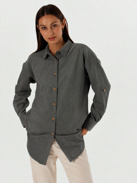 Рубашка velvet Celine graphite