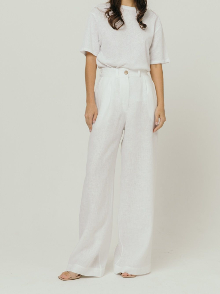 Брюки-палаццо Milan white