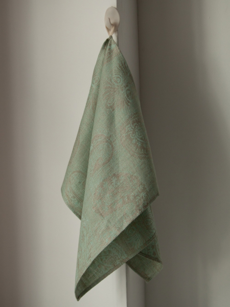 Полотенце льняное Огуречный принт