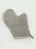 Рукавица для бани изо льна Серая
