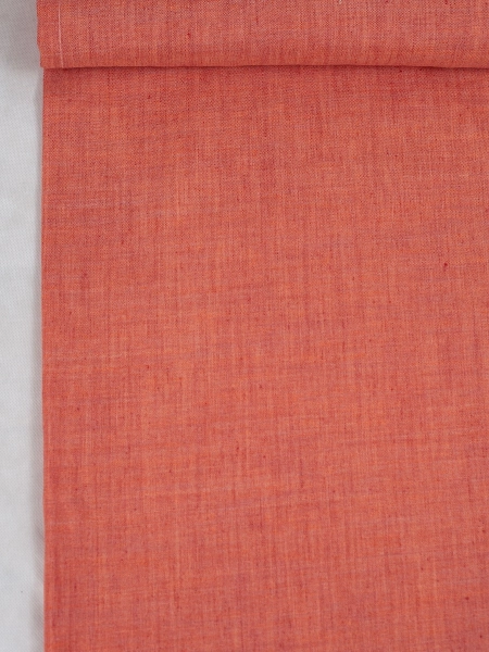 Льняная ткань с лавсаном Бархатцы меланж арт.113-33