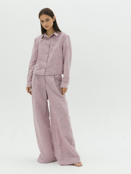 Брюки-палаццо Parisian limited purple melange