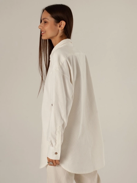 Рубашка velvet Celine white