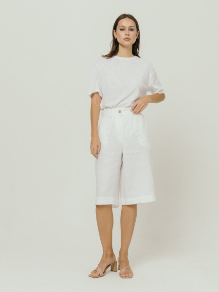 Шорты-бермуды Milan white