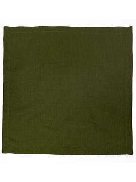 Салфетка льняная цвет зеленый
