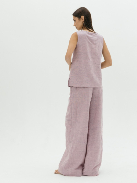 Брюки-палаццо Parisian limited purple melange