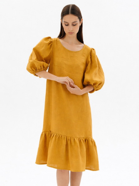 Платье Karolina limited mustard