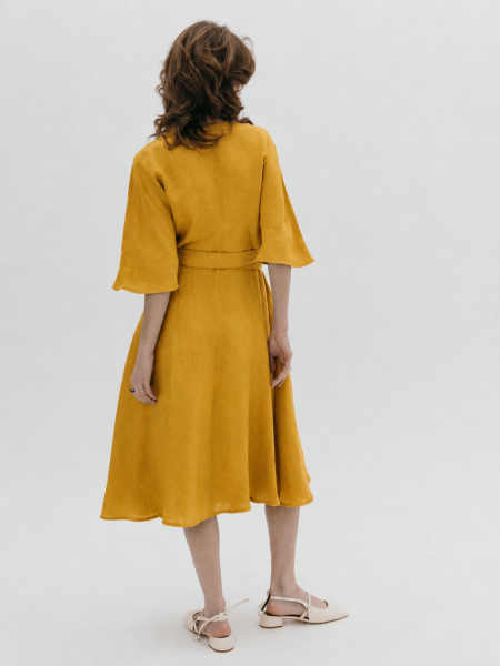 Платье Blossom limited mustard