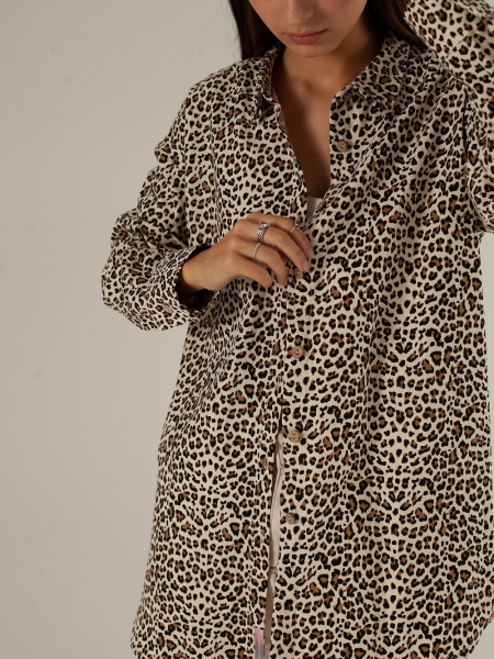 Рубашка Celine limited leopard