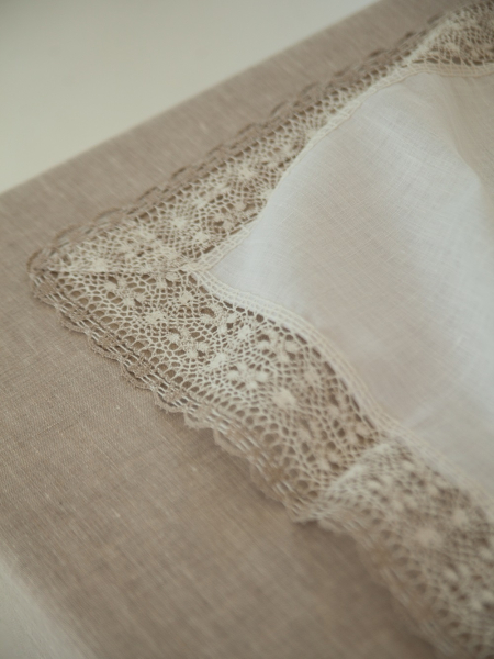Салфеткa с кружевом Lace edition white