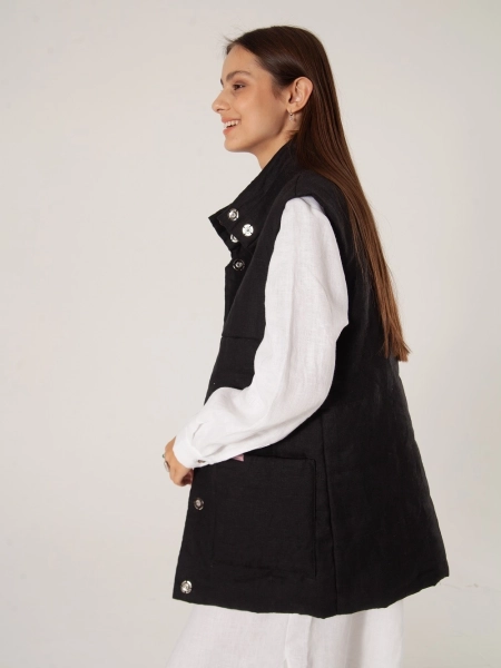 Жилет стеганый Snezhno black