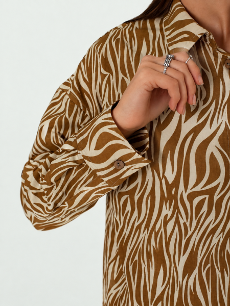 Рубашка Celine limited zebra