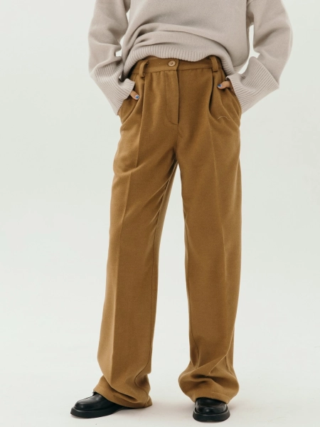 Брюки wool Classy limited mustard