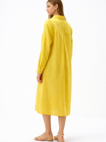 Платье-рубашка Fresh limited yellow
