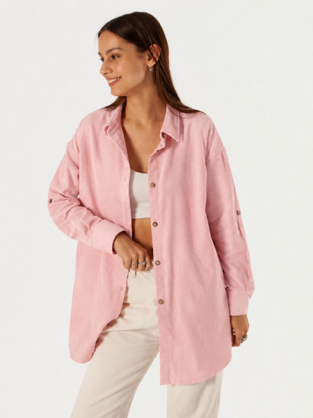 Рубашка velvet Celine dusty rose