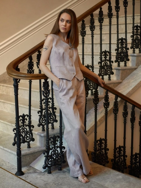 Брюки-палаццо Parisian limited violet