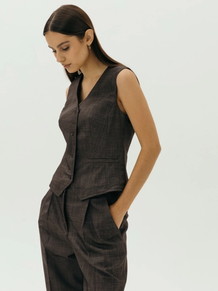Жилетка wool Classy limited chocolate