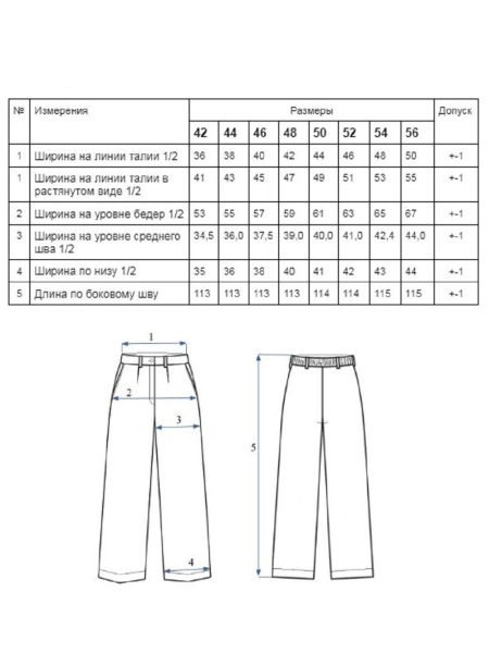 Брюки-палаццо Milan white
