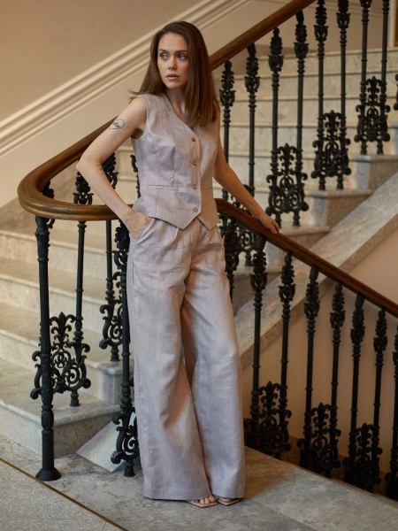 Брюки-палаццо Parisian limited violet