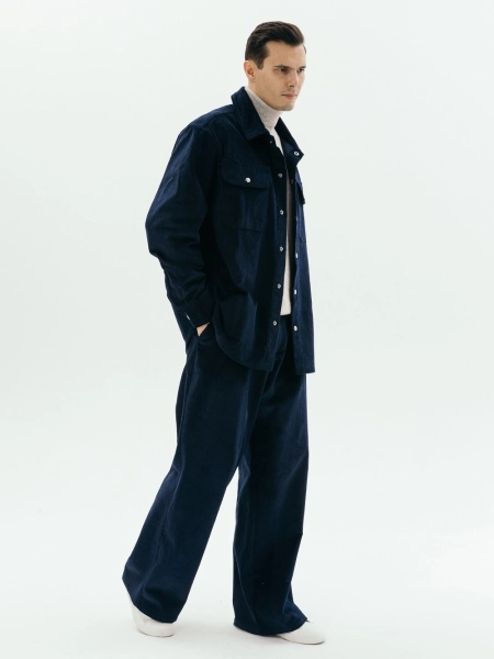 Брюки velvet Wide limited sea