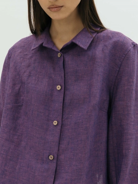 Рубашка Vivid limited eggplant melange