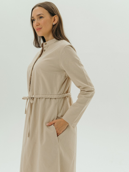 Платье flannel Grace natural