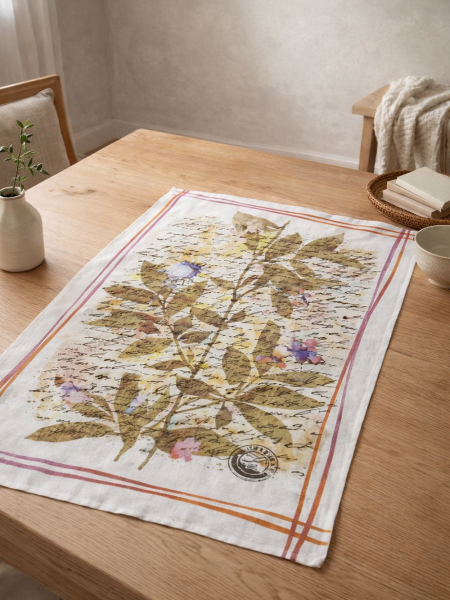 Полотенце льняное Послание