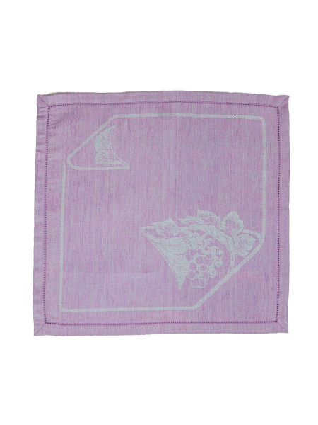 Салфетка льняная Виноград-2