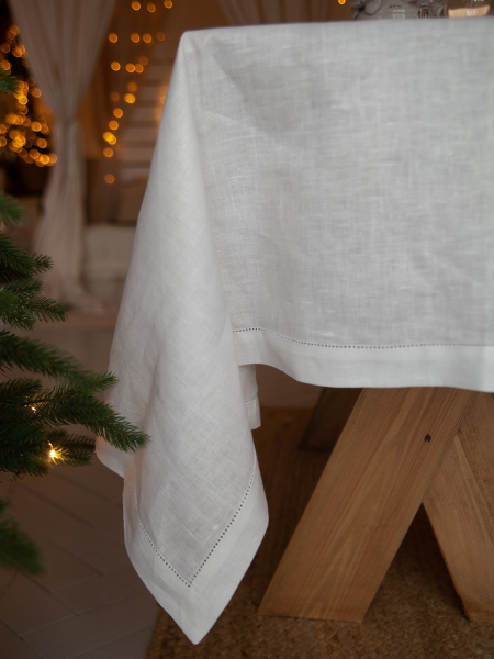 Скатерть с мережкой Russo white