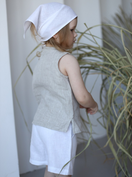 Косынка детская Istoki mini white
