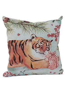 Декоративная подушка изо льна Сюрприз от Тигра