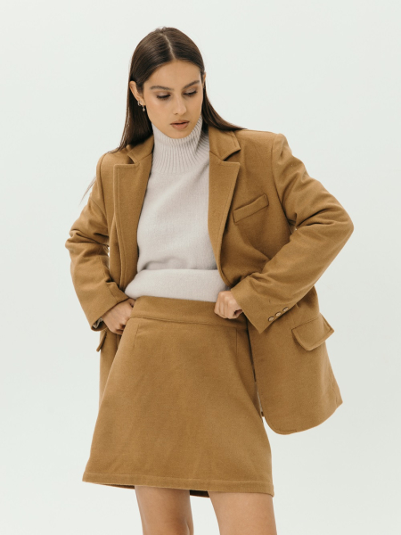 Юбка wool Bertha limited mustard