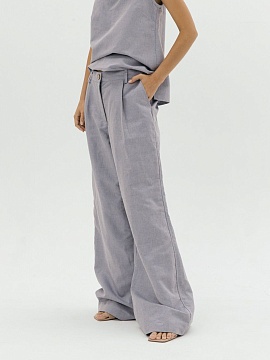 Брюки-палаццо Parisian limited lilac melange