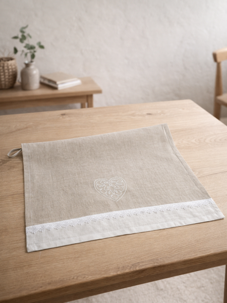 Полотенце льняное Нежность