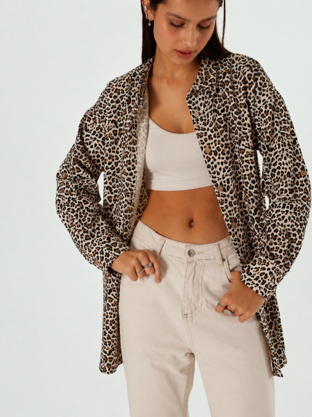 Рубашка Celine limited leopard