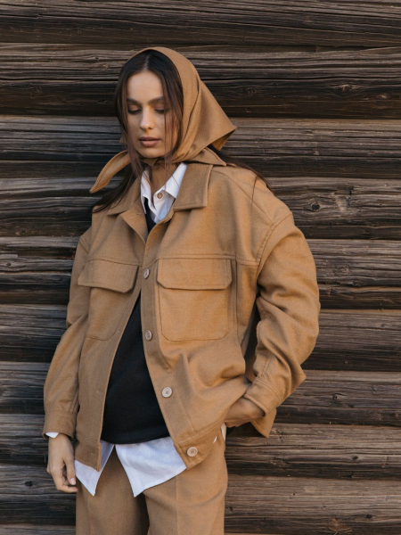 Косынка wool Istoki limited mustard