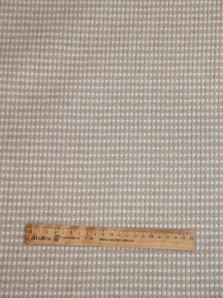 ОСТАТОК меньше метра Льняная ткань декоративная Геометрический