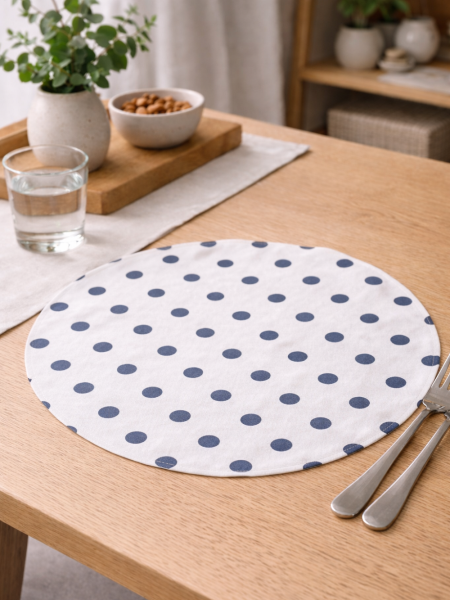 Салфетка круглая изо льна Альбертина