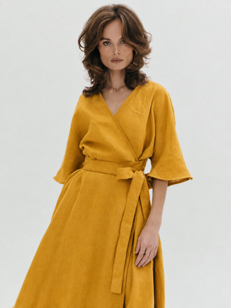 Платье Blossom limited mustard