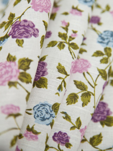 ОСТАТОК меньше метра Ткань полульняная Камелия арт.8415