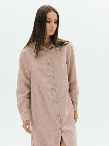Платье-рубашка Fresh limited pink stripe